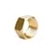 Homeplus+ ATC 7/8 in. Compression X 7/8 in. D Compression Yellow Brass Nut 6JC124901511089 - alternate 2